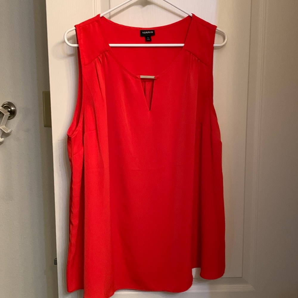 Torrid Orange Peep Tank